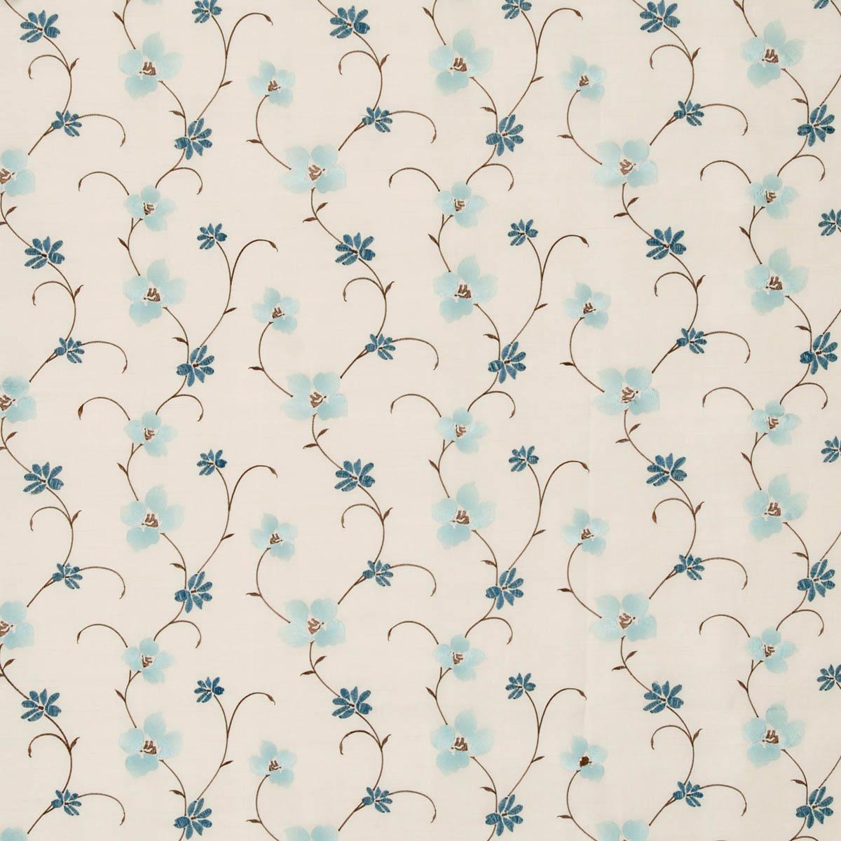 Zara Curtain Fabric Azure Bargain Silk Curtain Fabric UK Delivery