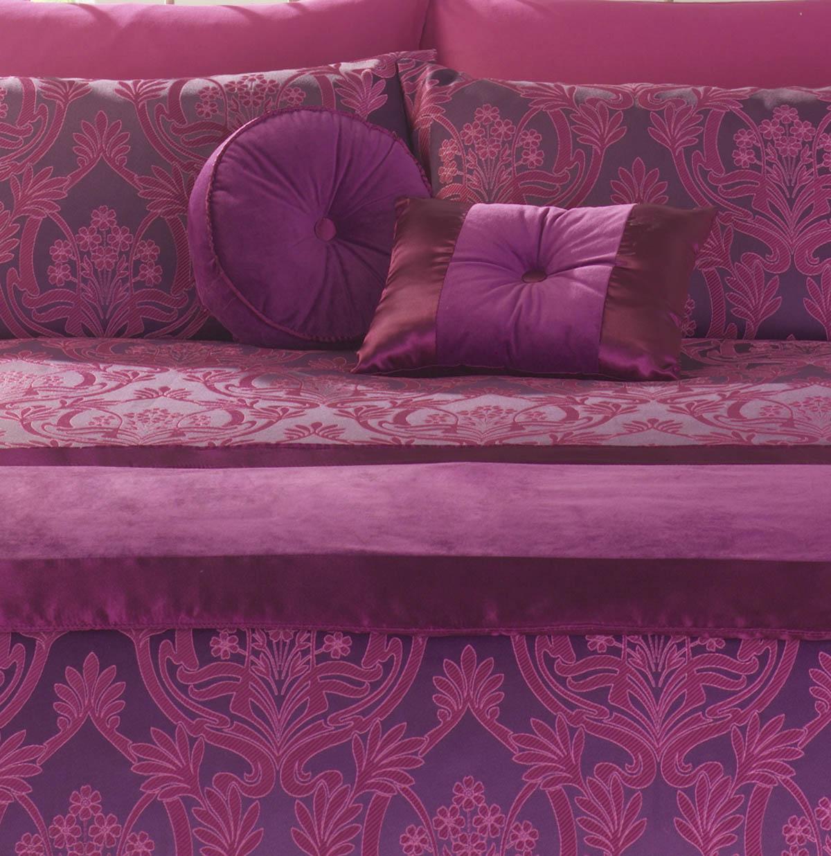 Velvet Bedding Accessories Purple Free UK Delivery Terrys Fabrics