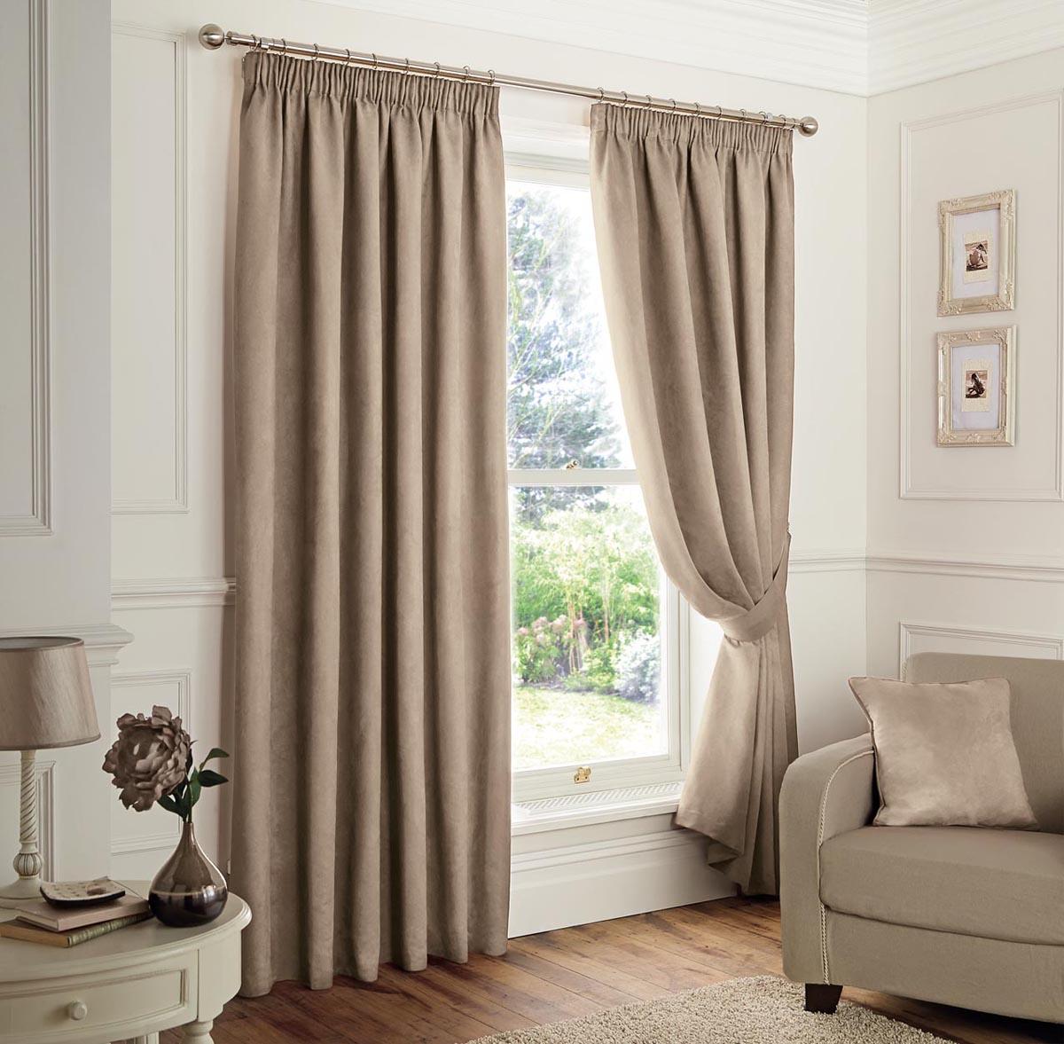 Faux Suede Blackout Readymade Curtains | Free UK Delivery | Terrys Fabrics